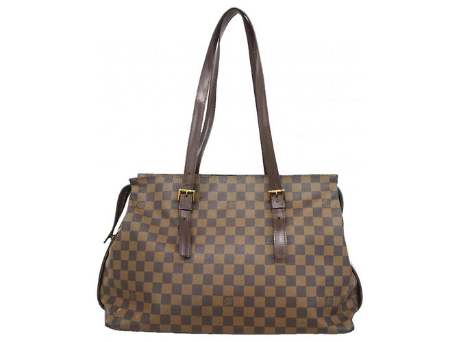 Borsa a Spalla Louis Vuitton Damier Chelsea Damier ebene