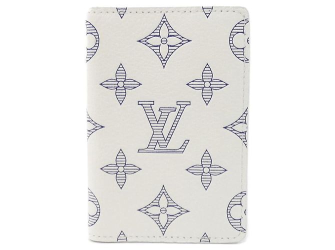 Organizer Louis Vuitton Monogram Shadow Card Case White