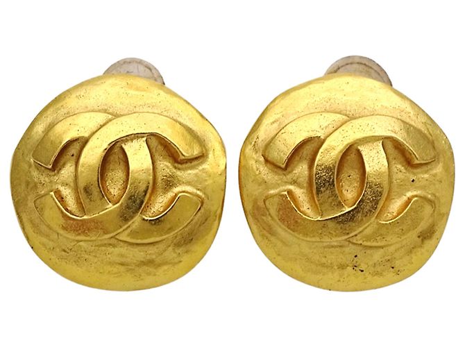 Orecchini a clip placcati oro Chanel D'oro