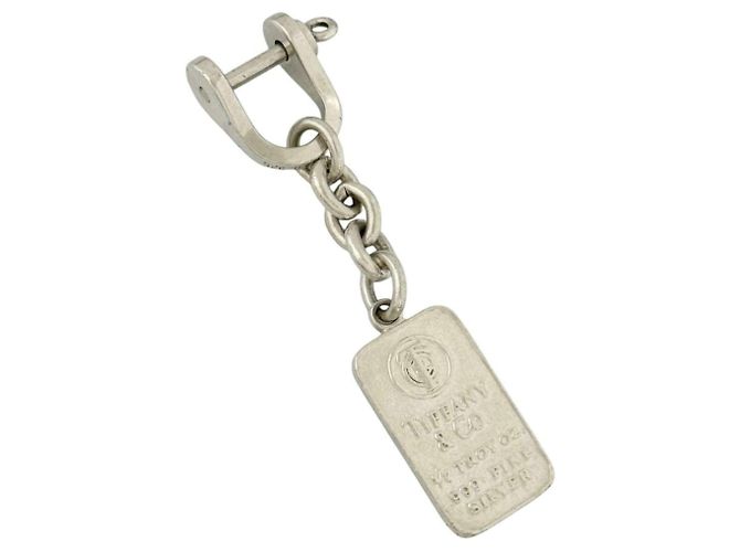 Tiffany & Co. Men's Silver 925 Keyring Silvery