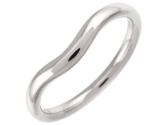 Anel de banda curva Tiffany & Co. em platina