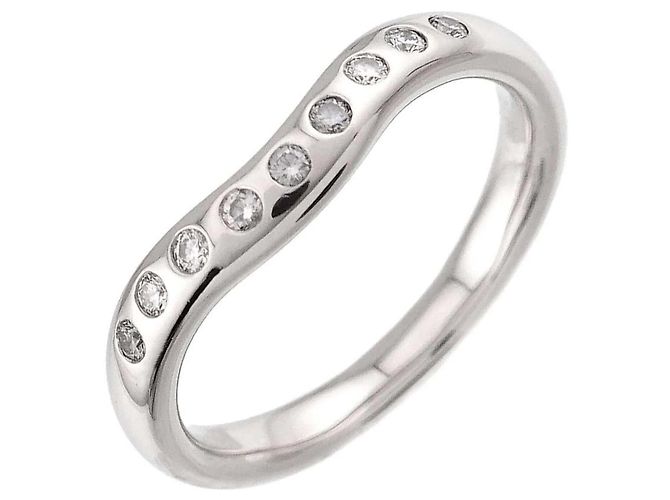 Tiffany & Co. Wide Curved Band Ring aus Platin