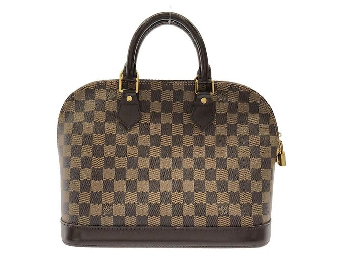 Sac à main Louis Vuitton Damier Alma PM Marron