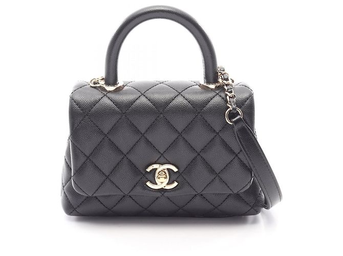 Borsa Chanel Coco Handle XXS Nero