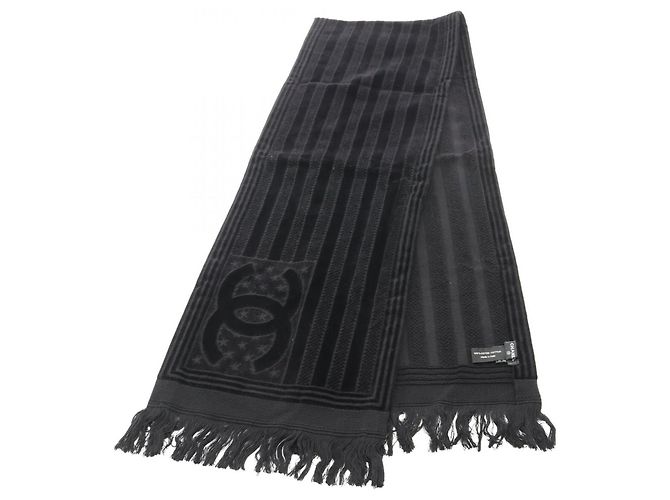 Sciarpa Chanel Coco Mark Pile Nero 