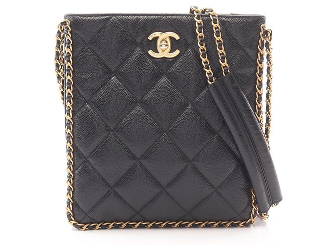 Bolsa de compras Chanel Matelassé Small Preto