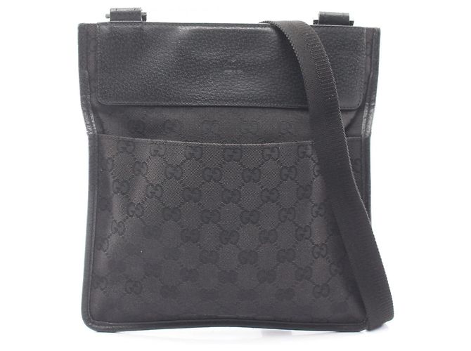Borsa a Spalla Gucci GG Canvas Nero