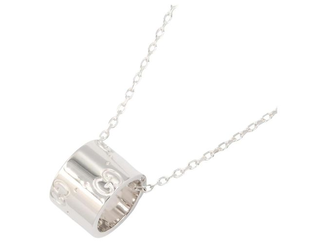 Collar Gucci Icon en oro blanco de 18K Plata