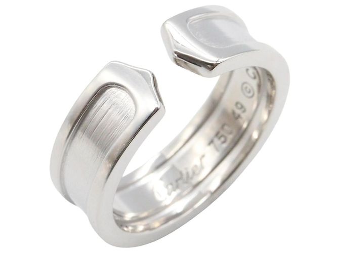 Cartier C2 Small Band Ring aus 18K Weißgold Silber