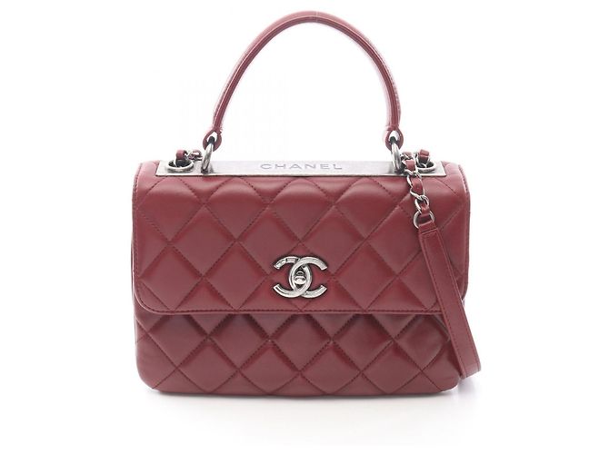 Borsa a Spalla Chanel Trendy CC Bordò