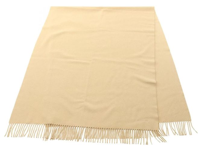 Hermès Écharpe en cachemire brodé Hermes Beige
