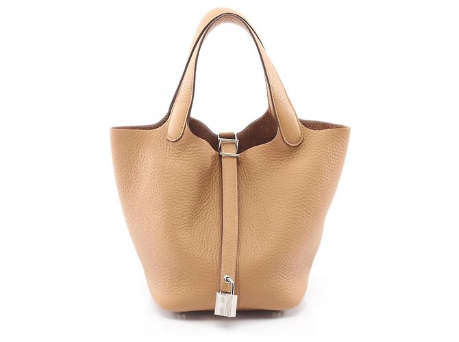 Hermès Bolsa Hermes Picotin Lock PM Bege