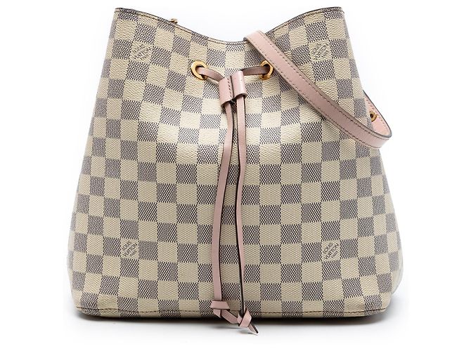 Néonoé Louis Vuitton White Damier Azur Neonoe MM Branco
