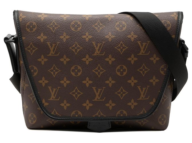 Louis Vuitton Sac Messager Magnétique Monogram Macassar Marron