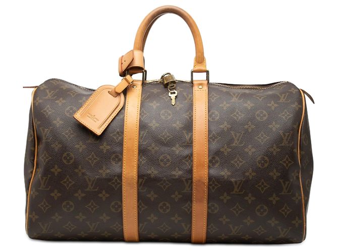 Louis Vuitton Marrom Monogram Keepall 45