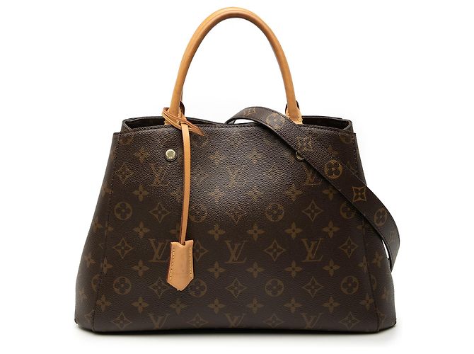 Louis Vuitton Marrón Monogram Montaigne MM Castaño