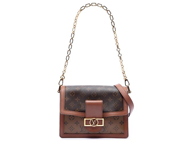 Louis Vuitton Marrone Monogram Reverse Dauphine MM