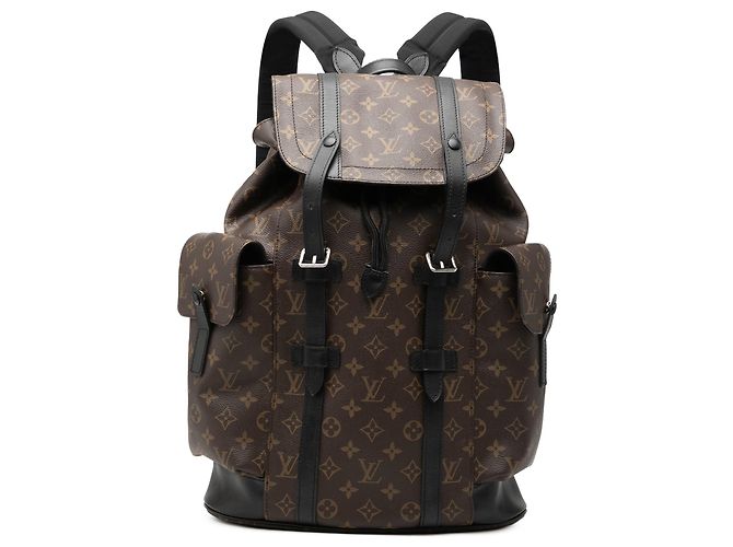 Louis Vuitton Brown Monogram Macassar Christopher Backpack MM