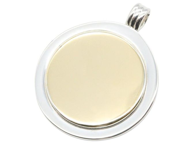 Pendente Tiffany & Co. T&C in oro e argento D'oro
