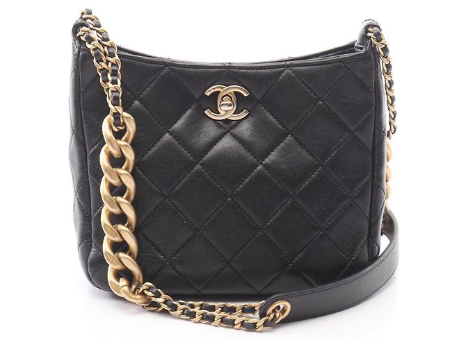 Classique Sac Hobo Matelassé Small Chanel Noir