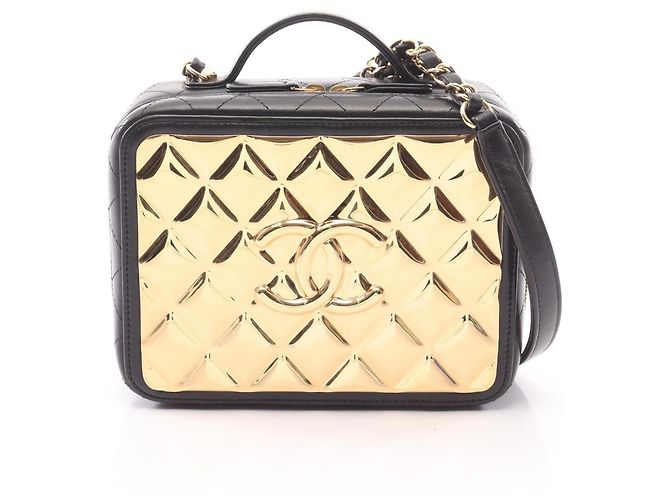 Vanity Beauty Case Matelassé Chanel Nero D'oro
