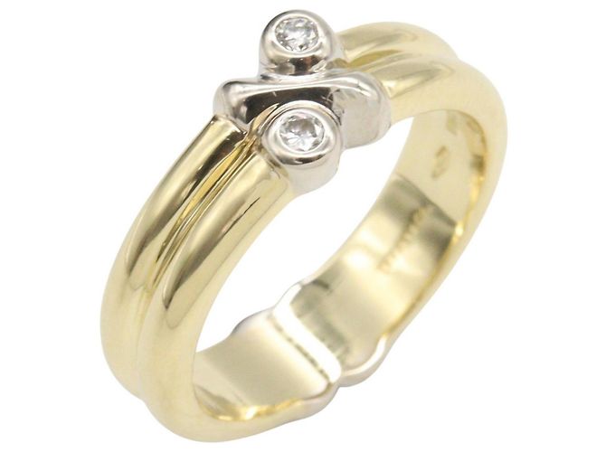 Tiffany & Co. Signature Diamantring Silber Golden