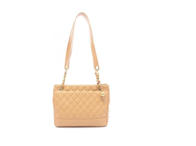 Bolsa Tote Chanel Matelassé Coco Ball Bege