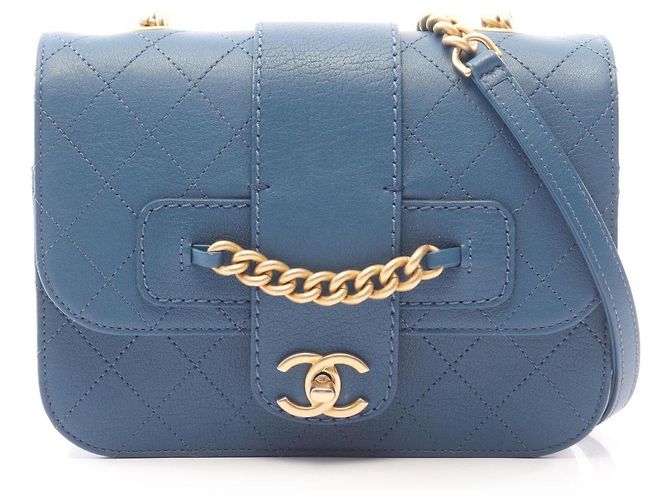 Bolsa Chanel Matelassé azul