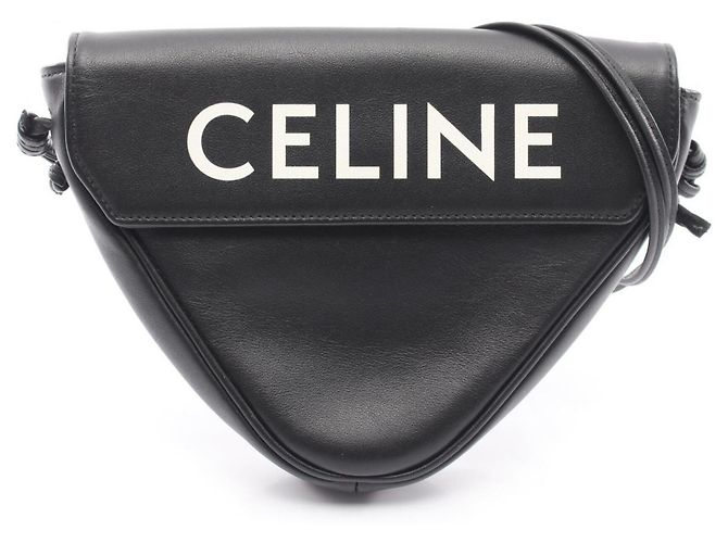 Céline Bolsa de Ombro Triangle Celine Preto