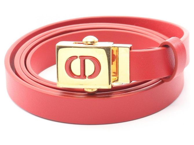 Christian Dior Gürtel aus rotem Leder