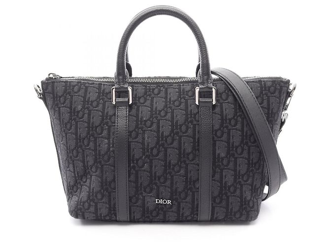 Sac week-end Christian Dior Dior Weekender 25 Noir Bleu Marine