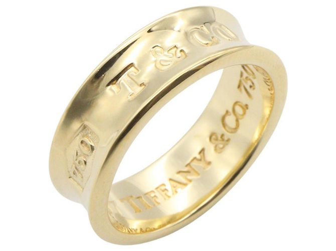 Bague étroite Tiffany & Co. 1837 Doré
