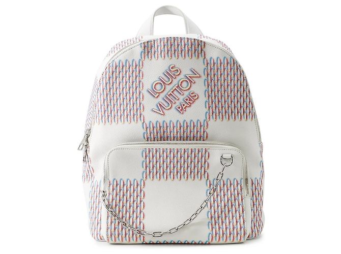 Sac à dos Louis Vuitton Damier Spray Racer Blanc