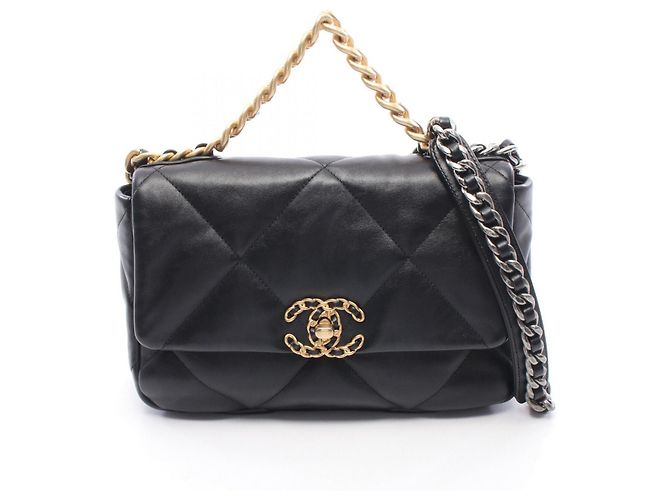 Borsa a Spalla Chanel 19 Dixneuf Matelassé Nero