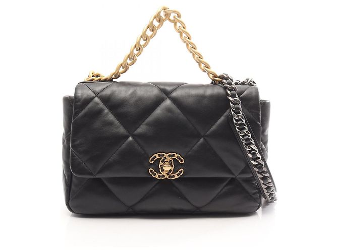 Borsa a Spalla Chanel 19 Dixneuf Matelassé Nero