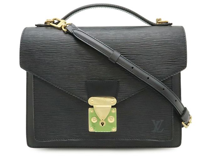 Bolsa Louis Vuitton Epi Monceau Preto