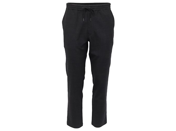 Polo Ralph Lauren Drawstring Pants in Black Wool
