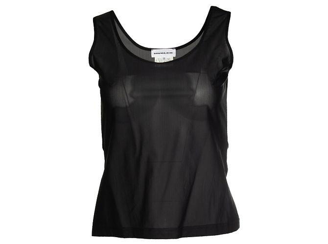 Thierry Mugler Mugler, Top trasparente nero