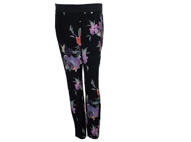 Dolce & Gabbana, calça floral Multicor