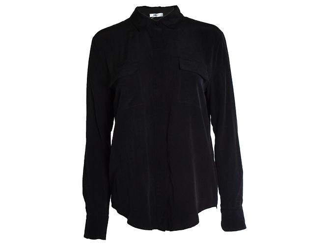Anine Bing, camicia nera con tasche Nero