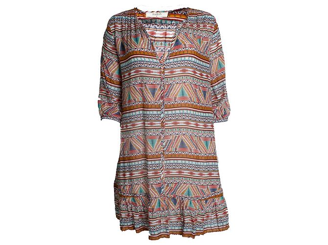 Ba&sh, vestido poppy multi con estampado étnico Multicolor