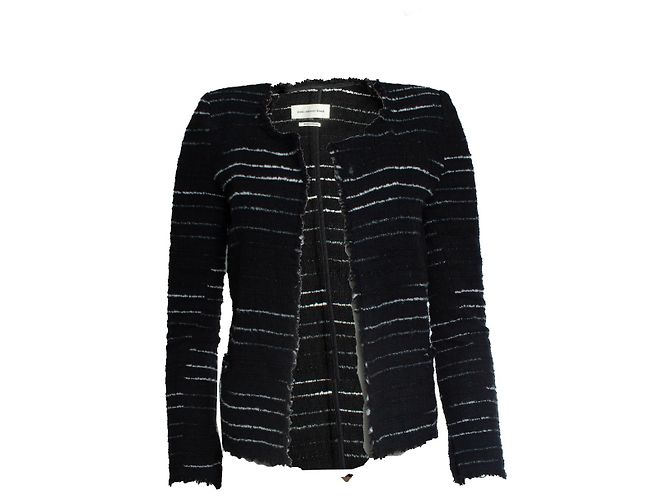 Isabel Marant Etoile, blazer a righe nero