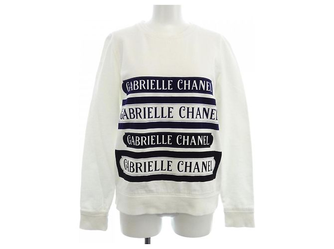 Chanel Sweatshirt aus Baumwolle Weiß 