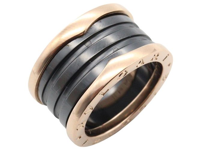 Bulgari Bvlgari B-zero1 4-Band Ring Schwarz Golden