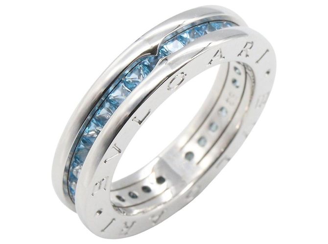 Bulgari Bvlgari B-zero1 Ring mit blauem Topas Silber