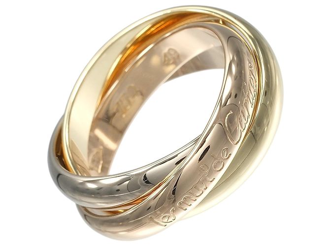 Anello Cartier Trinity in oro rosa bianco e giallo 18K