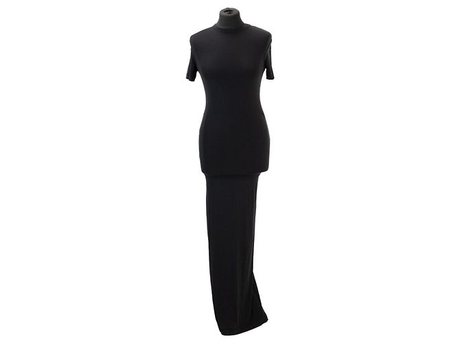 Balenciaga Abito lungo in modal nero