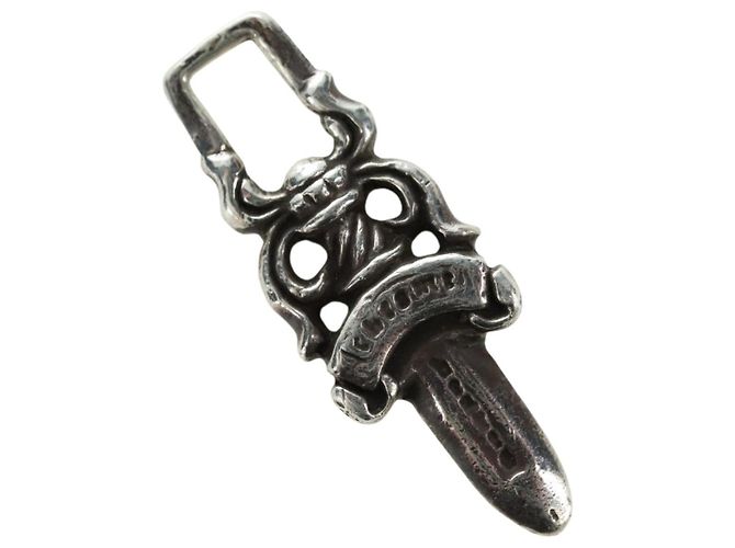 Chrome Hearts Dolch Anhänger Charm Top Ag925 Silver Auth 180403M Silber
