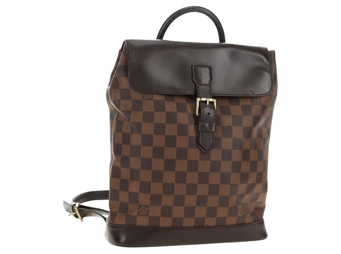 LOUIS VUITTON Damier Ebene Soho Backpack N51132 LV Auth 180650SAV