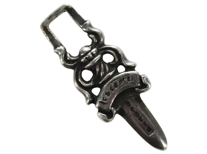 Chrome Hearts Dolch Anhänger Charm Top Ag925 Silver Auth 180404M Silber